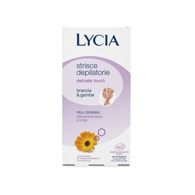 Lycia  8 strisce braccia e 12 strisce gambe + 2 salviettine post-epilazione