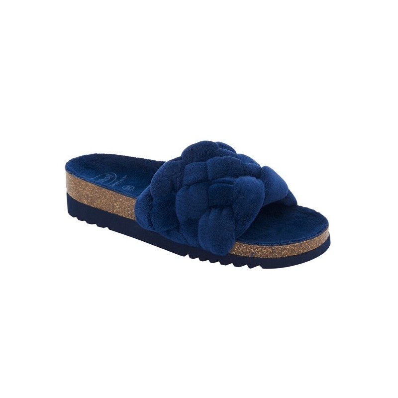 Scholl Shoes Calzatura Rory Soft Microfibre Woman Navy Blue Microfibra 40