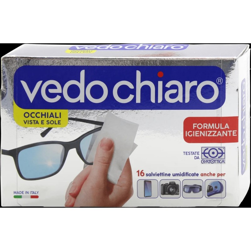 Sodalco Vedochiaro Occhiali 16 Salviette Umidificate