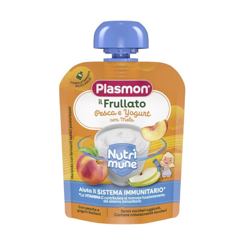 Plasmon Nutri-mune Pesca/yogurt Con Mela 85 G