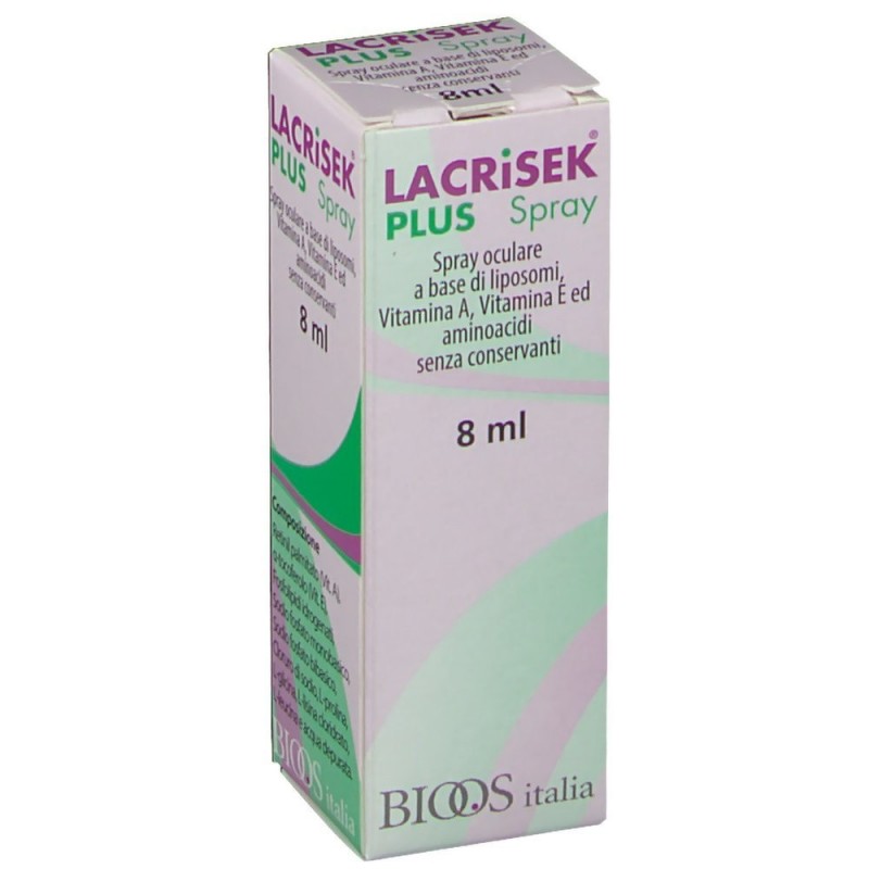 Fidia Farmaceutici Lacrisek Plus Spray Senza Conservanti Soluzione Oftalmica 8 Ml