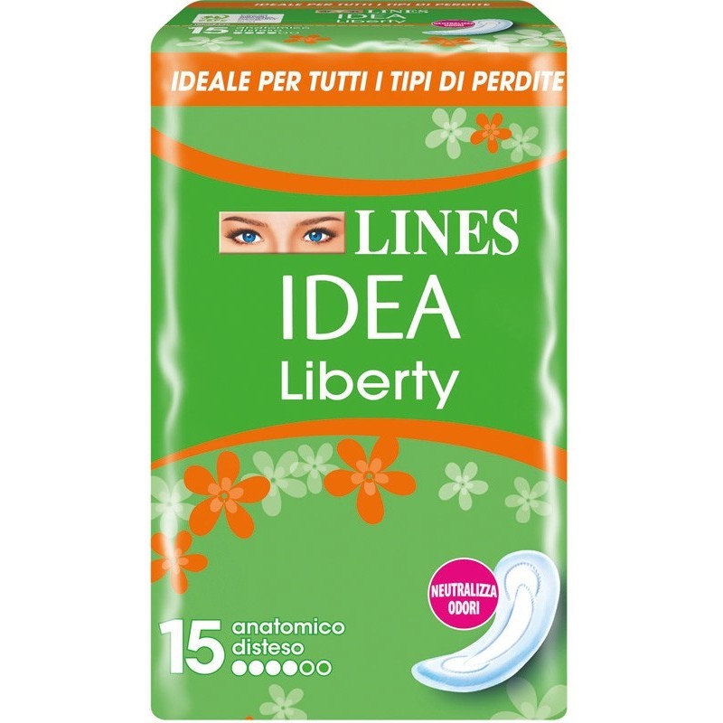 Fater Lines Idea Assorbente Liberty Anatomico 15 Pezzi