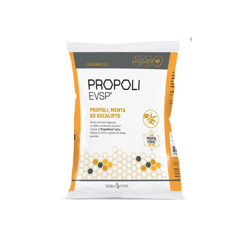 Erba Vita Group Propoli Evsp Caramelle Propoli Menta Eucalipto 65 G