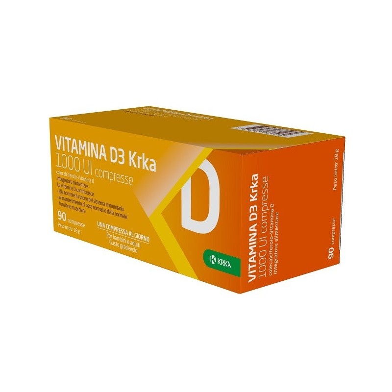 Krka Farmaceutici Milano Vitamina D3 Krka 1000 Ui 90 Compresse