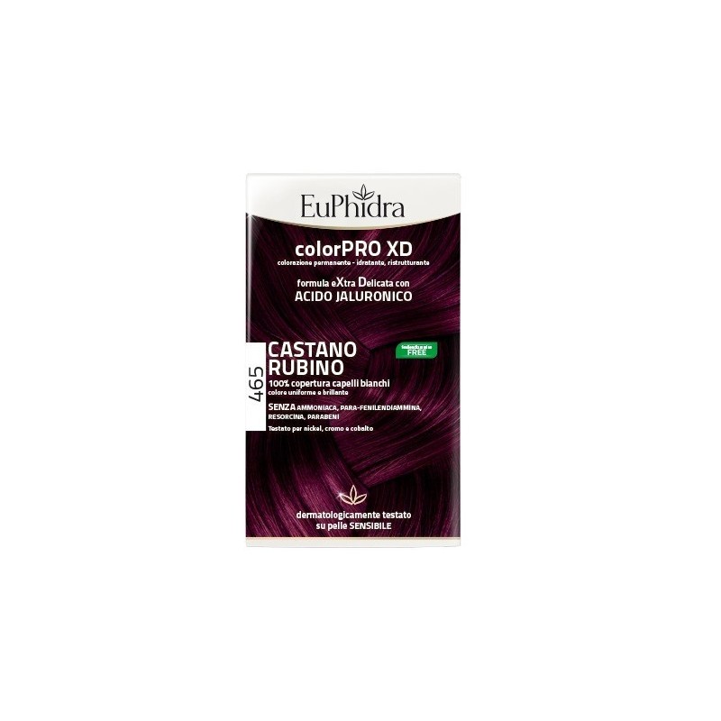 Zeta Farmaceutici Euphidra Colorpro Xd 465 Cast Rubino Gel Colorante Capelli In Flacone + Attivante + Balsamo + Guanti