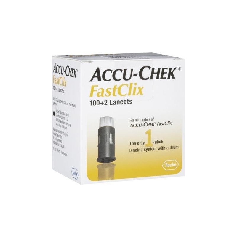 Roche Diabetes Care Italy Lancette Pungidito Accu-chek Fastclix 100 + 2  Pezzi