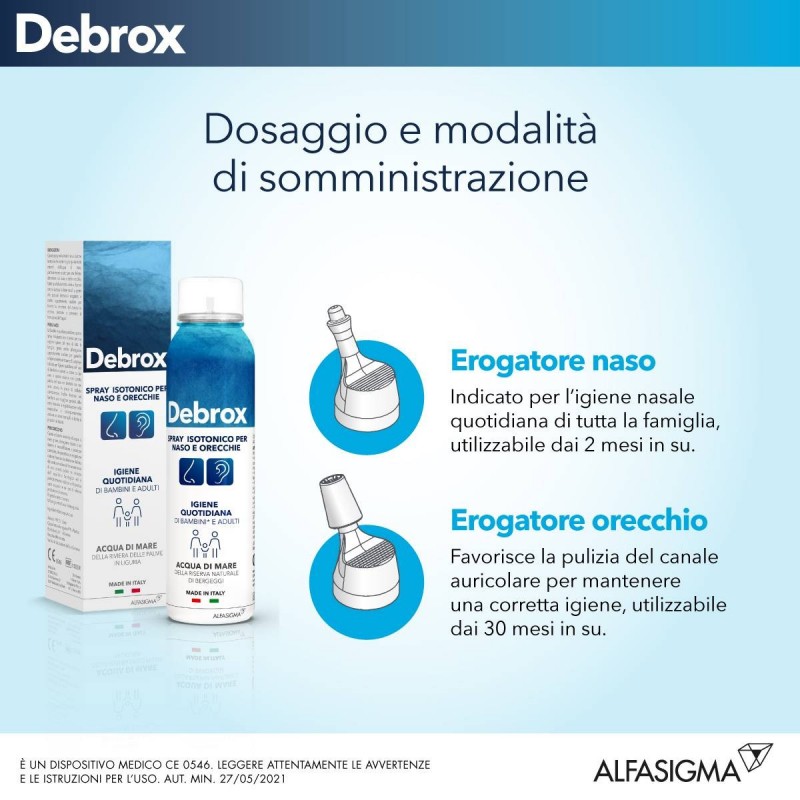 Alfasigma Debrox Spray Naso Orecchie B/a 125ml