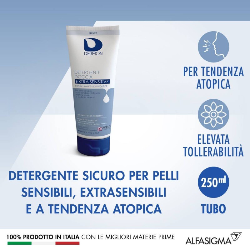 Alfasigma Dermon Detergente Doccia Extrasensitive Crema Lavante Uso Frequente 250 Ml