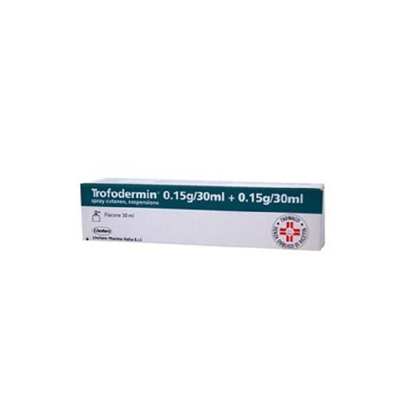 Sit Laboratorio Farmac. Trofodermin 5 Mg/ml + 5 Mg/ml Spray Cutaneo,  Sospensione Clostebol Acetato