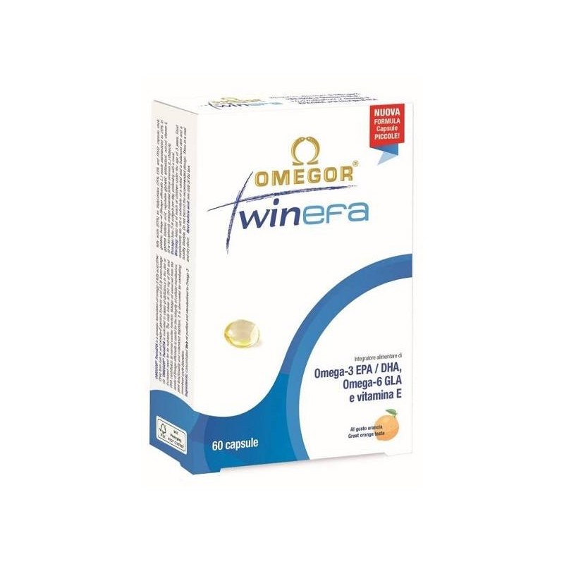 U. G. A. Nutraceuticals Omegor Twinefa 60 Capsule New