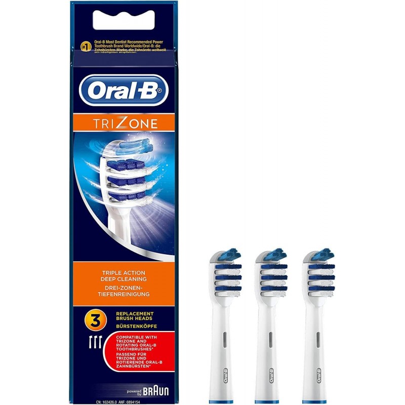 ORAL-B ORALB TRIZONE EB30 TESTINE PER SPAZZOLINO ELETTRICO 3 PEZZI