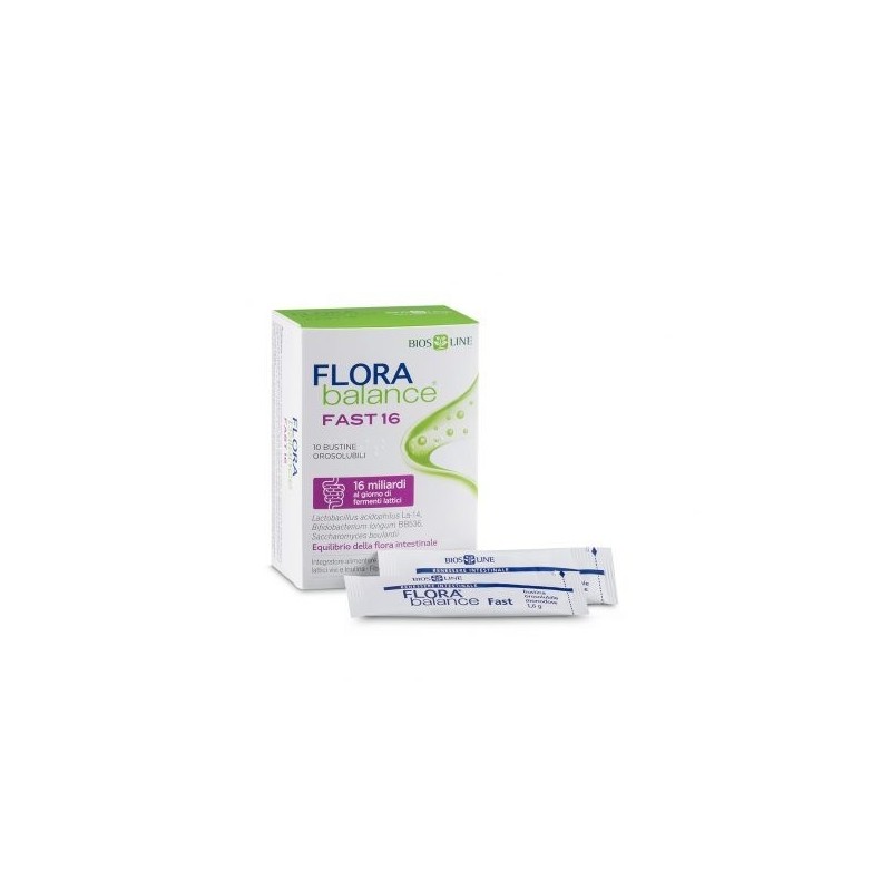 Bios Line Biosline Florabalance Fast 10 Bustine Orosolubili