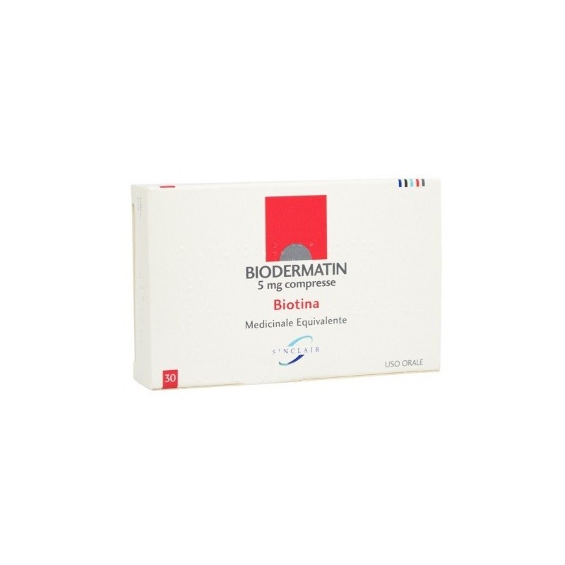 Alliance Pharma Biodermatin 5 Mg Compresse Biodermatin 20 Mg Granulato Effervescente Biotina