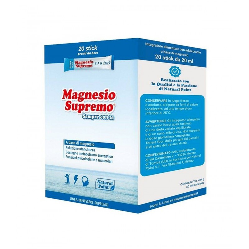 Natural Point Magnesio Supremo 20 Stick Sempre Con Te