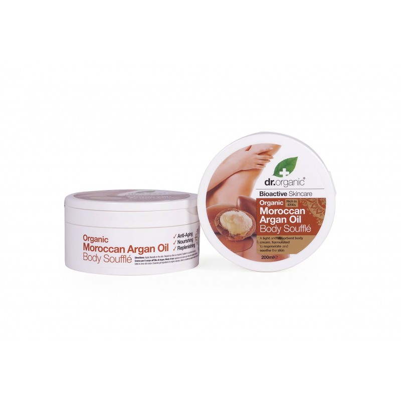 Optima Naturals Dr Organic Argan Body Souffle Burro Corpo 200 Ml