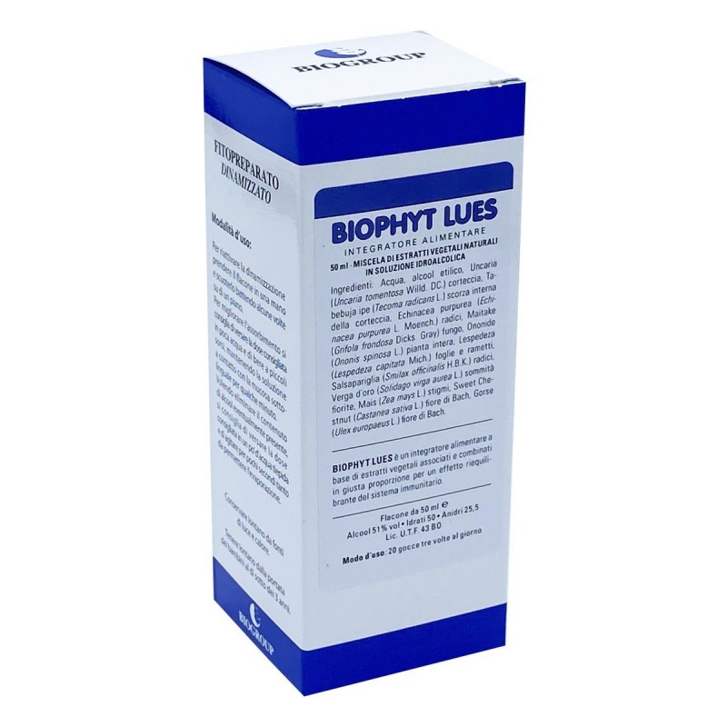 Biogroup Societa' Benefit Biophyt Lues 50 Ml Soluzione Idroalcolica