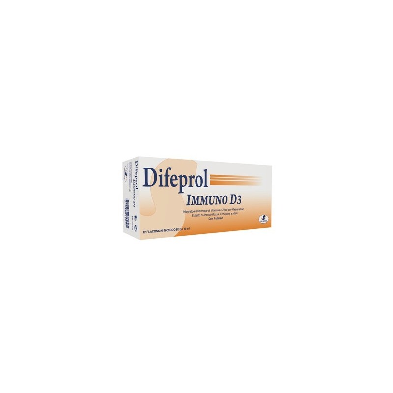 S. Farmaceutici Difeprol Immuno D3 12 Flaconcini Da 10 Ml