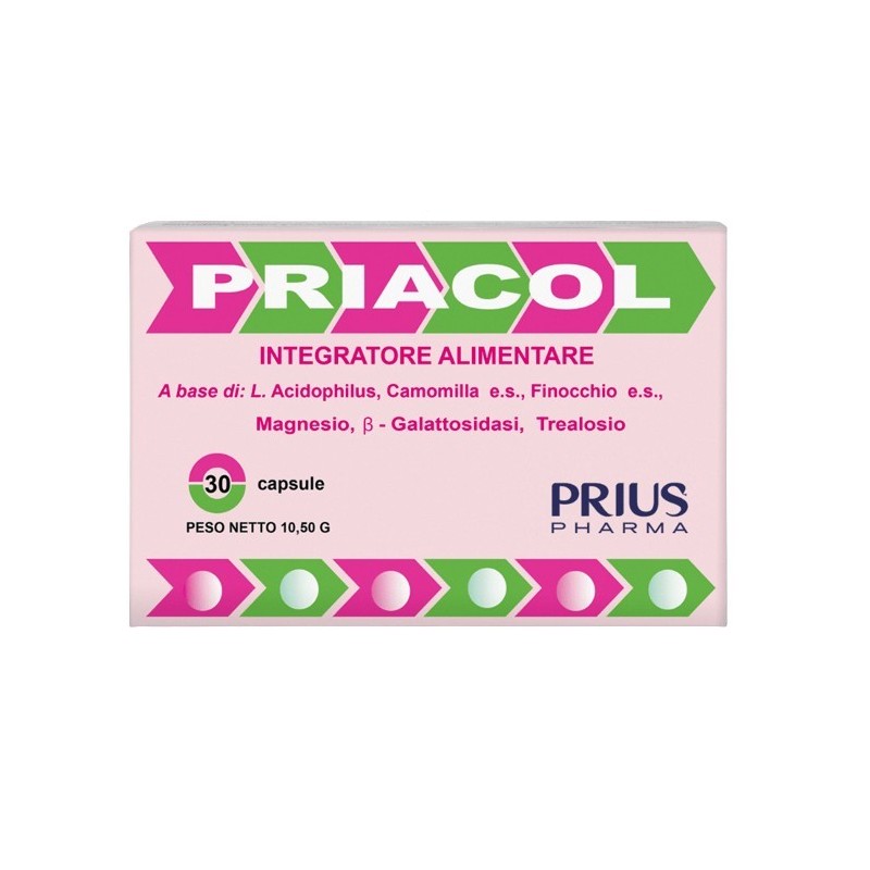 Prius Pharma Priacol 30 Capsule Due Blister Da 15 Capsule