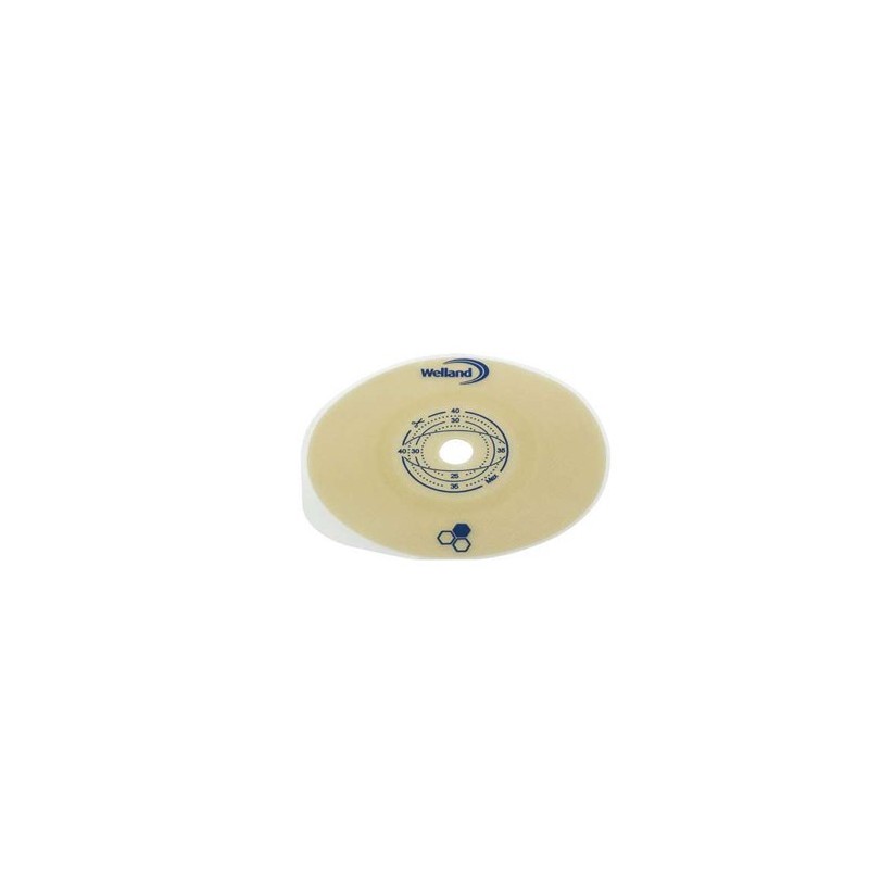 Teleflex Medical Placca Piana Ritagliabile Aurum2 Uro Per Urostomia Diametro 13-40 Mm Flangia 45 Mm 5 Pezzi