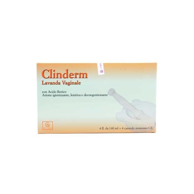 Abbate Gualtiero Clinderm Lavanda Vaginale 4 Flaconi 140 Ml