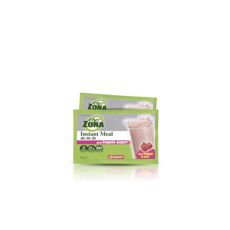 Enervit Enerzona Instant Meal Fragola Yoghurt 1 Busta Da 50 Grammi