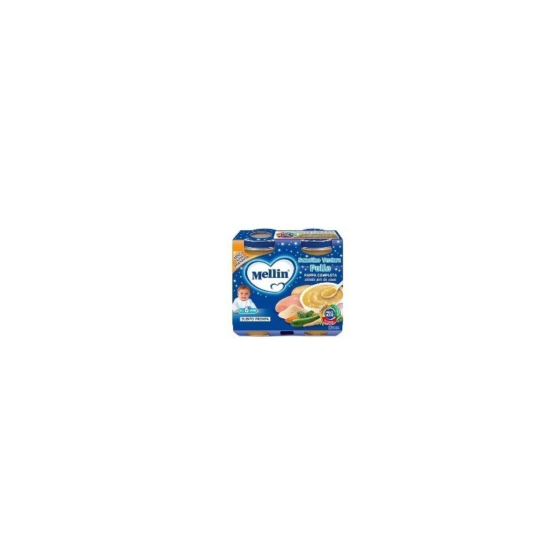 Danone Nutricia Soc. Ben. Mellin Omogeneizzato Cena Pollo Verdure 2 Pezzi 200 G