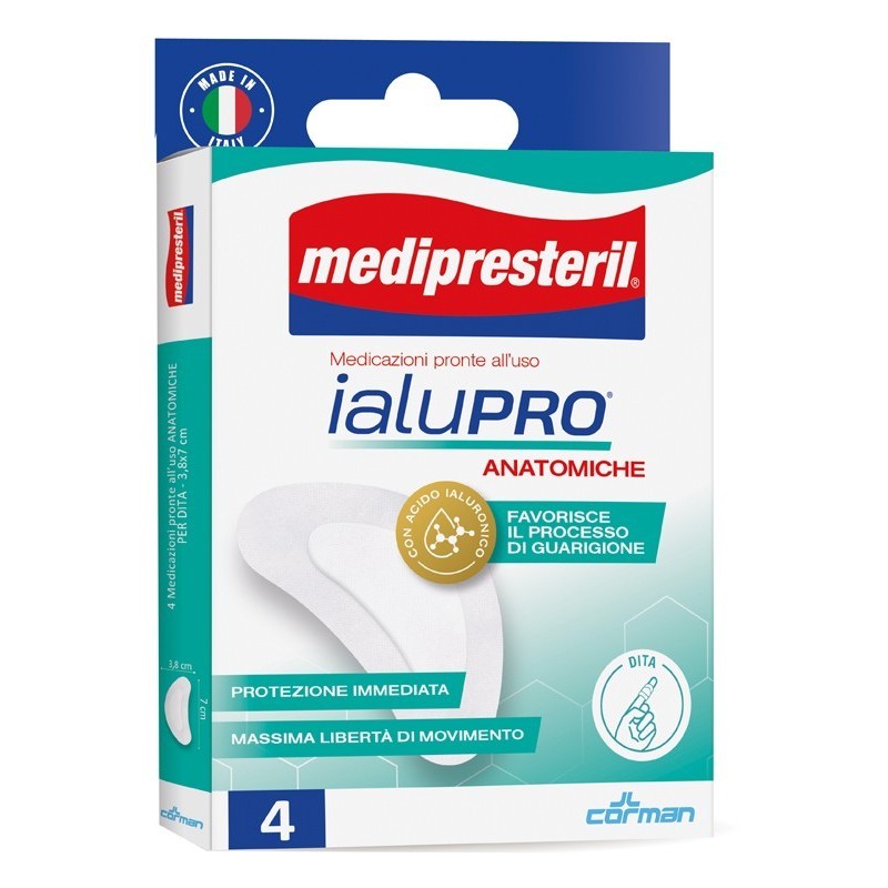 Corman Medipresteril Ialupro Dita 3,8x7 Cm 4 Pezzi