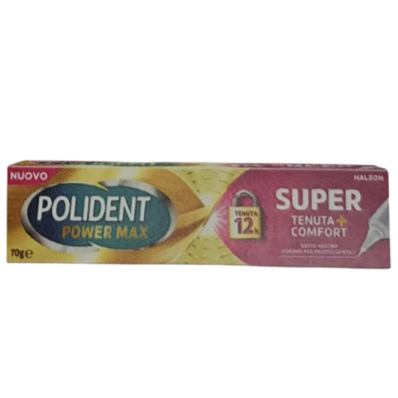 Haleon Italy Crema Adesiva Protesi Dentali Polident Power Max Super Tenuta+comfort 70 G