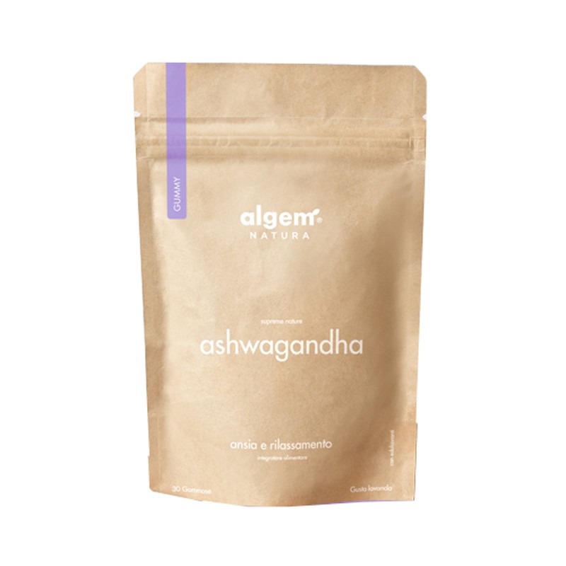 Algem Natura Algem Supreme Nature Ashwagandha Ansia E Rilassamento 30 Gommose Gusto Lavanda