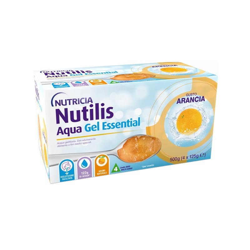 Danone Nutricia Soc. Ben. Nutilis Aqua Gel Arancia 4 Pezzi Da 125 G