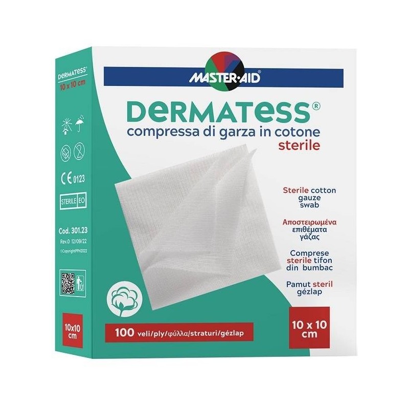 Pietrasanta Pharma Garza Idrofila Dermatess Cotone 10x10 100 Veli