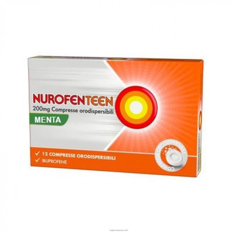 Reckitt Benckiser Nurofenteen 200 Mg Compresse Orodispersibili Menta Ibuprofene