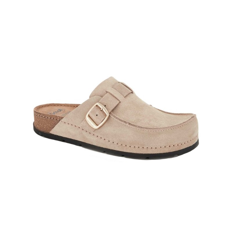 Scholl Calzatura Bora Moccasin Suede W Beige Tomaia Pelle Scamosciata Fodera Tomaia Sfoderato Sottopiede Pelle Scamosciata Suola