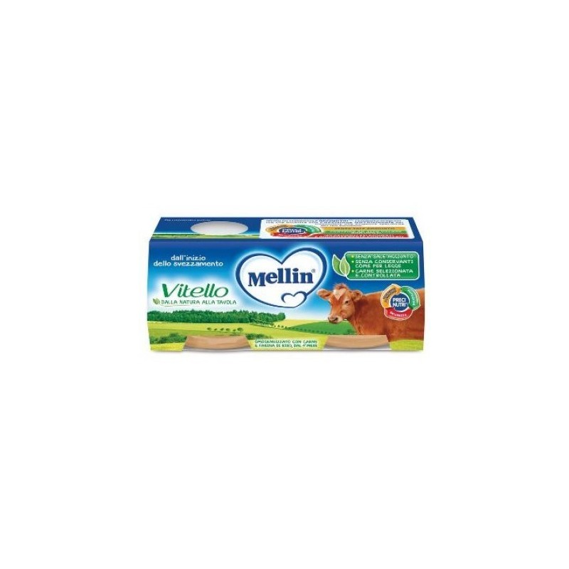 Danone Nutricia Soc. Ben. Mellin Omogeneizzato Vitello 2 X 80 G